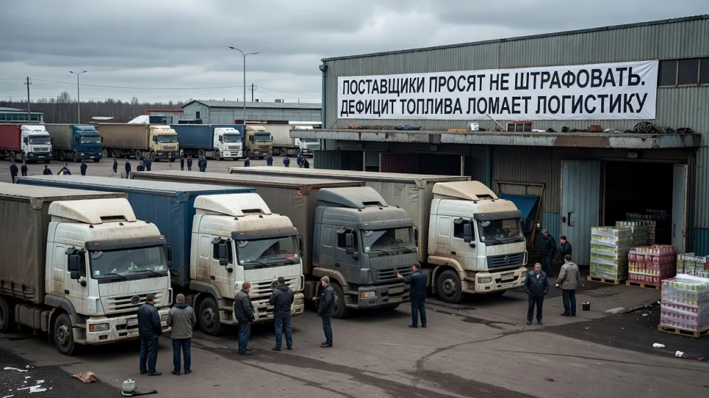Поставщики просят не штрафовать. Дефицит топлива ломает логистику