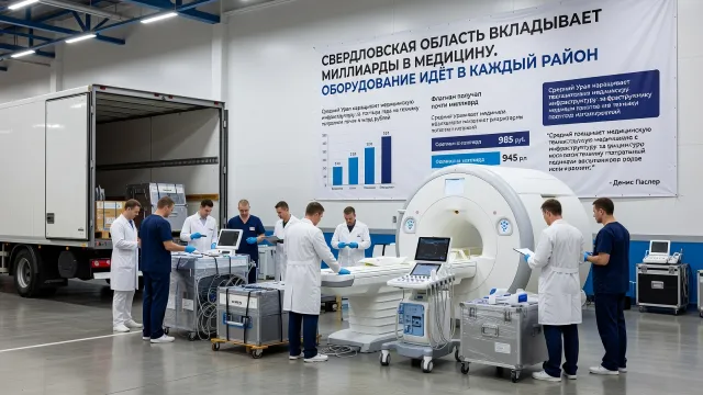 Свердловская область вкладывает миллиарды в медицину. Оборудование идёт в каждый район